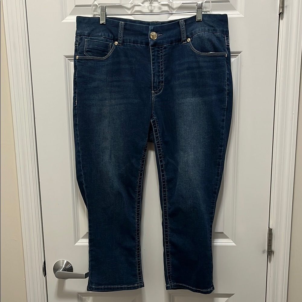 Seven7 Dark Blue Ankle Jeans